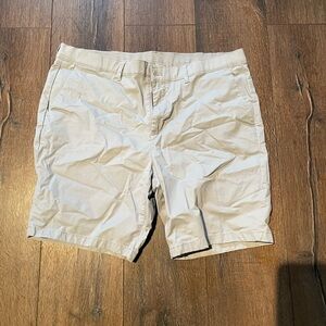 Calvin Klein Men's Light Beige Chino Golf Shorts